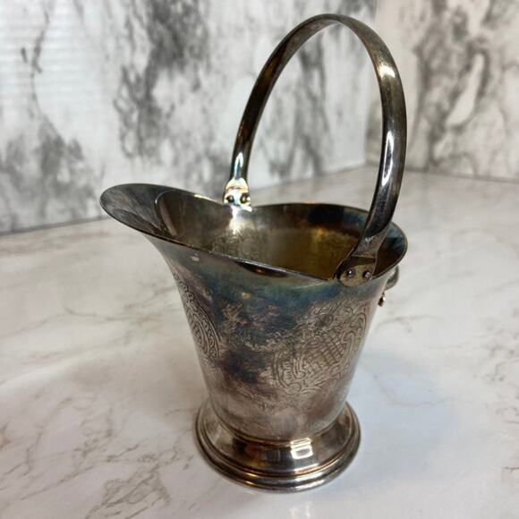 no brand Other - Vintage Yeoman Silver Plate on Brass Bucket Pitcher